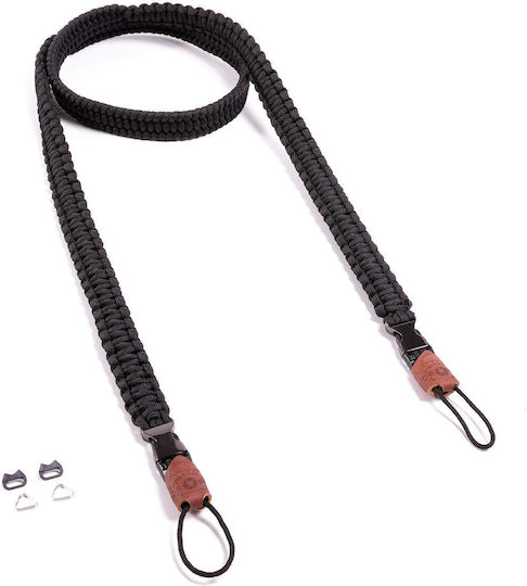 C-rope Camera Strap Traveler Hand-braided From Paracord Shoulder Strap Quick Release 140cm Black