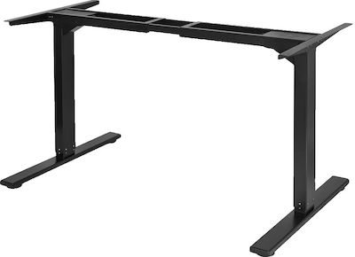 Electric Dual Motor Standing Desk Frame Adjustable Height 23.4"-49" Load Capacity 100kgs/150kgs B