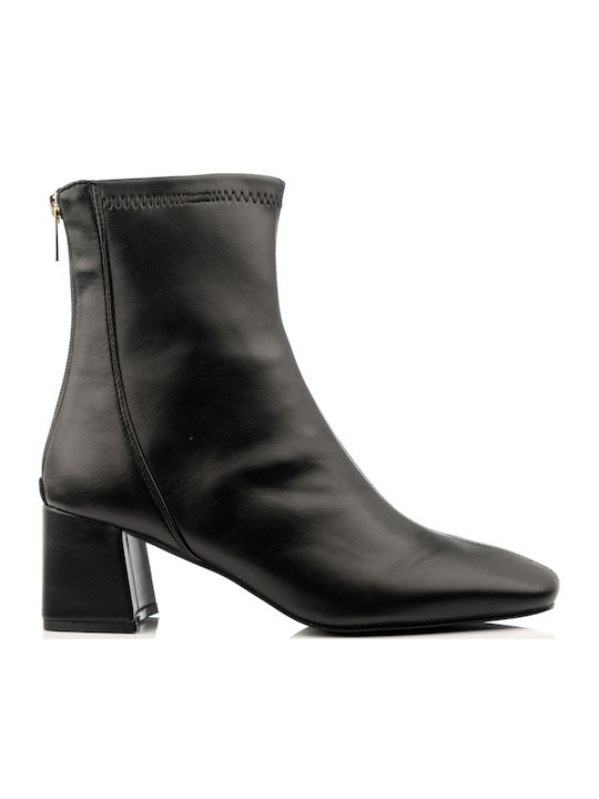 Women's Ankle Boots with Medium Heel Black