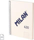 Milan Spiral Heft Geregelt A5 80 Blätter Beige 1Stück