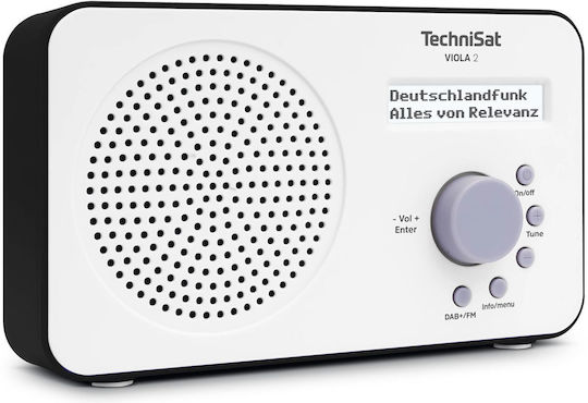 Technisat VIOLA 2 Επιτραπέζιο Ραδιόφωνο Μπαταρίας DAB+ Λευκό