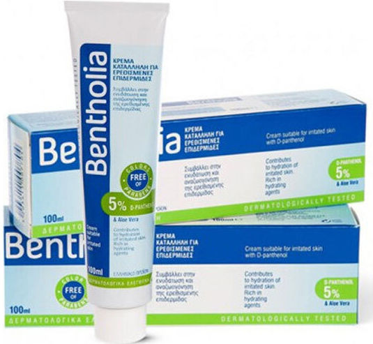Bentholia Irritated Skin D-panthenol Feuchtigkeitsspendende Creme Körperpflege 2x100ml