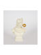 Dekorative Skulptur Büste Weiß & Gold 10,5x6x16cm 13962 752-27080