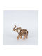 Elefant Decorativ de Masă Auriu 14x5.5x14cm 12879 752-11517