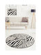 Conceptum Hypnose Zebra Covor Rotund Alb-negru