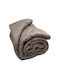 Le Blanc Bettdecke Einzelbett mit Microfiber-Füllung 160x240cm Moka 350 GSMGsm