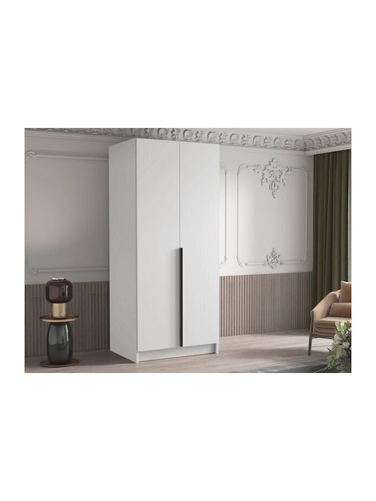 Double Door Wardrobe Atlanta 202 Black, White 1...