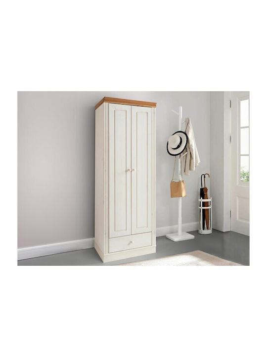 Ușă dublă Dulap de Haine Denton J137 Honey Oak,...
