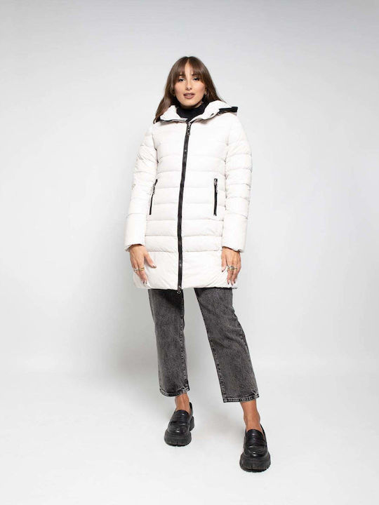 Lungă Jachetă de femei Puffer Graphite