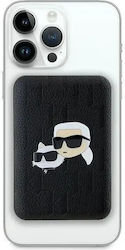 Karl Lagerfeld Embossed K&ch Heads Magsafe Powerbank 5000mah Black Karl Lagerfeld Embossed K&ch Heads Magsafe Powerbank 5000mah Black