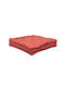 Viopros Floor Pillow from 100% Cotton Terracotta 40x40cm.