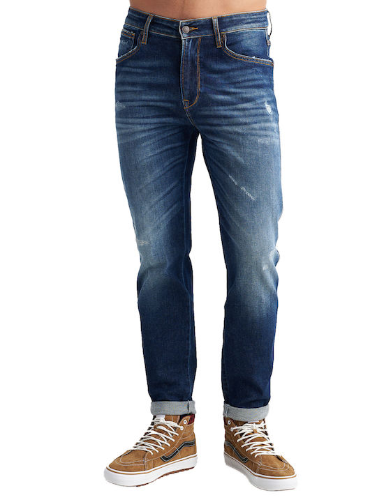 Sapphire Men's Elastic Jeans Pants with Slim Fit Sapphire