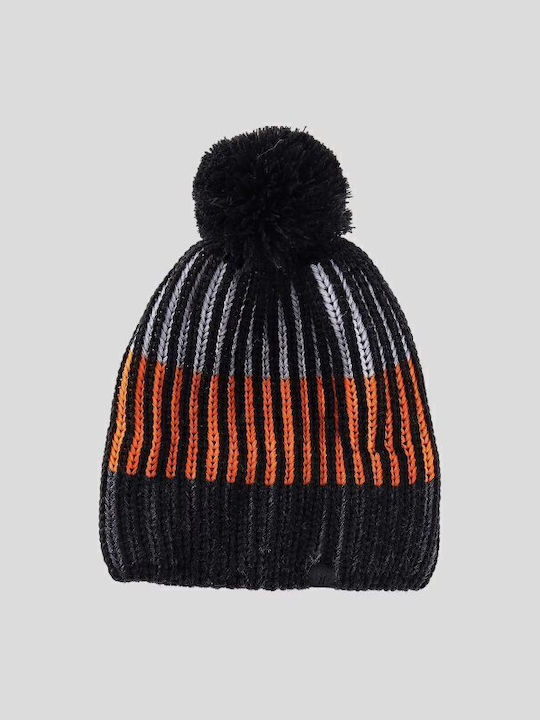 4F Kinder Mütze Gestrickt Orange