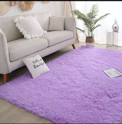 Homeone Χαλί Αντιολισθητικό Shaggy Γούνινο 200x290cm Μωβ