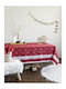 Nima Christmas Tablecloth Fabric Red L150xW250cm.