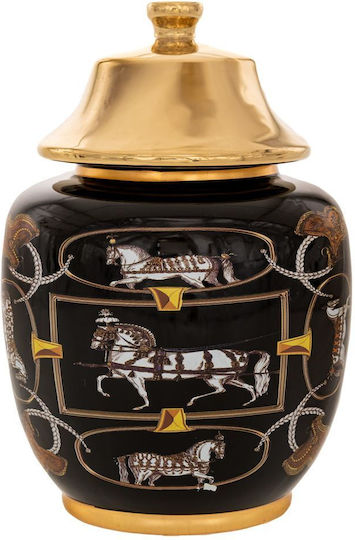 Iliadis Διακοσμητικό Βάζο Keramik Schwarz 18x18x26.5cm 1Stück