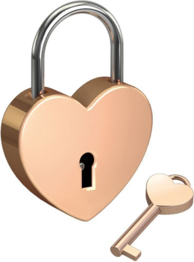 Basi Love Heart Lock Pink