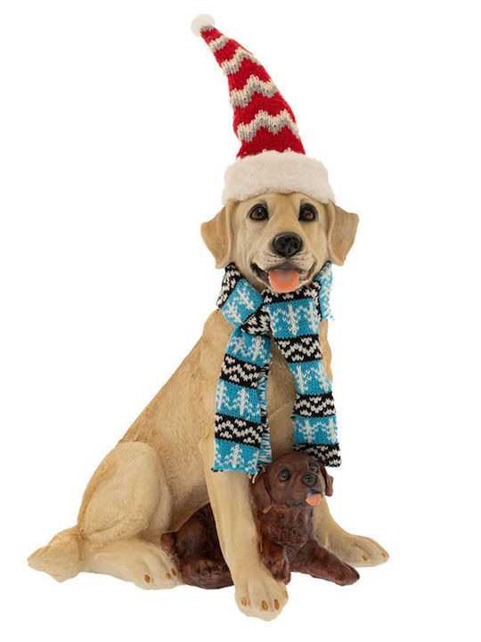 Iliadis Christmas Plastic Figure Doggy Gray Height 29cm