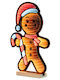 Iliadis Illuminated Christmas Wooden Figure Candy Height 60cm