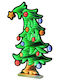 Christmas Decorative Illuminated Wood Tree 60cm