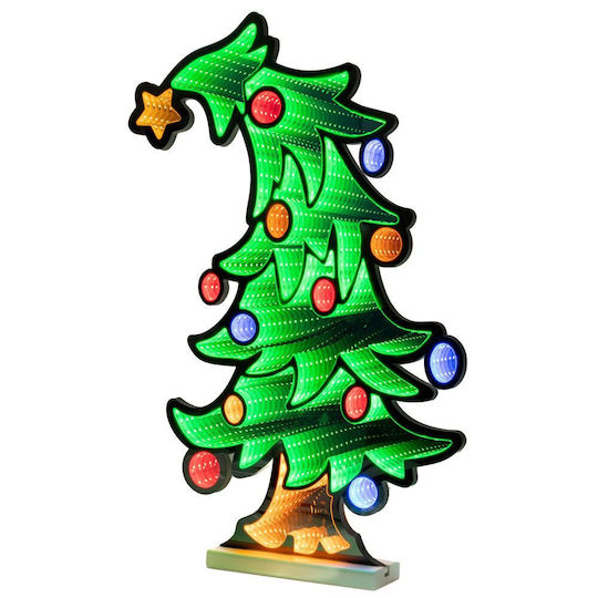 Christmas Decorative Illuminated Wood Tree 60cm
