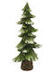 Christmas Decorative Plastic Tree 23cm Green