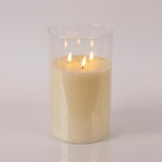 Eurolamp Christmas Glass Battery Candle 25x15cm