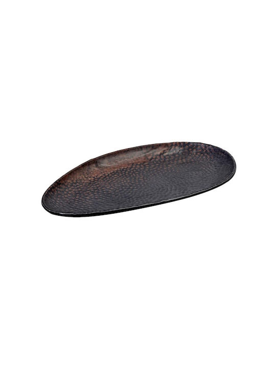 Espiel Sunset Melamine Serving Platter Oval Brown 33x18cm