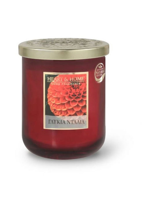 Heart & Home Αρωματικό Kερί Μεγάλο 320 Gr “γλυκίά Ντάλια"