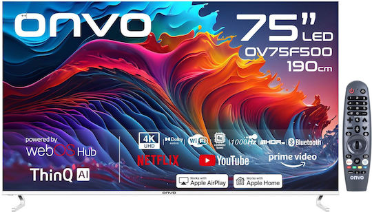 Onvo Smart Τηλεόραση 75" 4K UHD LED OV75F500 HDR (2024)