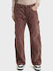Γυναικείο Jean Παντελόνι σε Loose Εφαρμογή Light Bordeaux