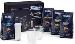 Основен пакет Delonghi Delonghi Dlsc317 Кафе на зърна De'longhi 4x250g Чаши за капучино X2 Воден филтър Основен пакет Delonghi Delonghi Dlsc317 Кафе на зърна De'longhi 4x250g Чаши за капучино X2 Воден филтър