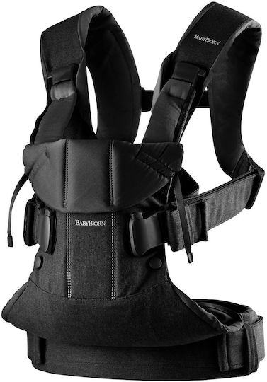 BabyBjorn Κλασικός Μάρσιπος One Woven Μαύρο