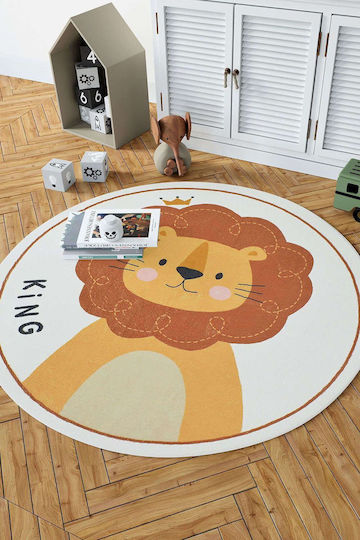 Conceptum Hypnose Kids Synthetic Rug Round 100cm