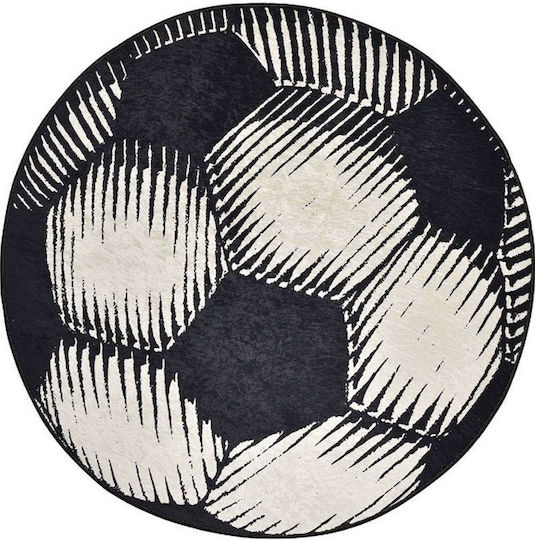 Conceptum Hypnose Kids Rug Negru Round with Diameter 200cm