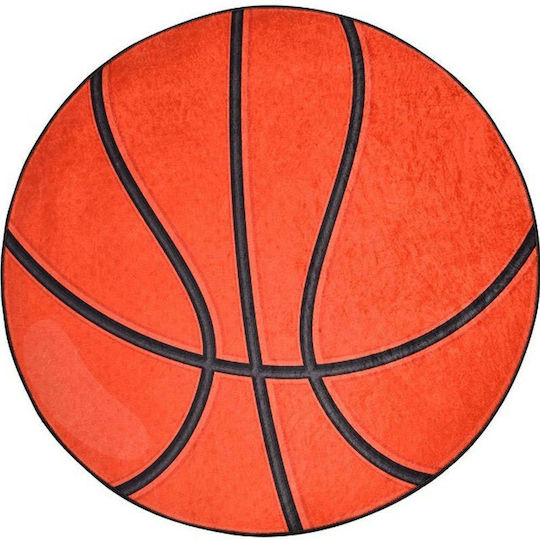 Conceptum Hypnose Kids Synthetic Rug Basketball Round 140cm
