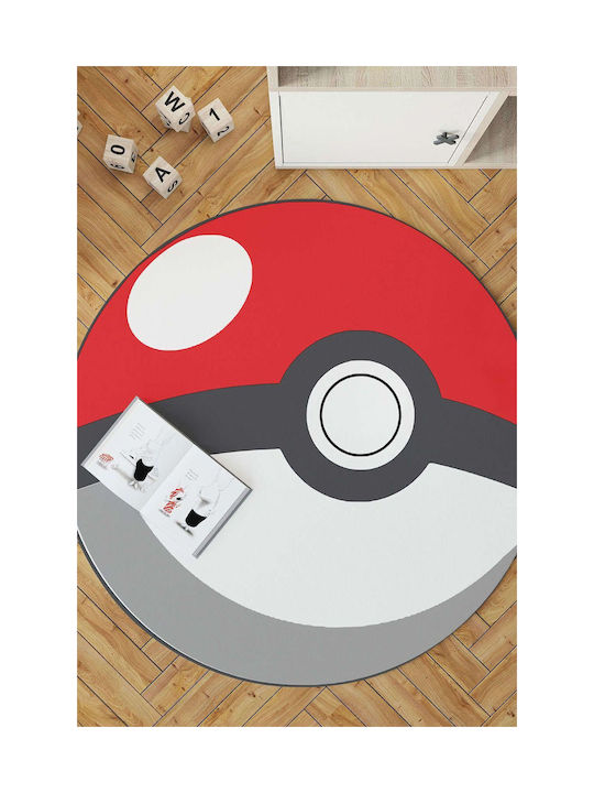 Conceptum Hypnose Kids Rug Roșu Round with Diameter 100cm