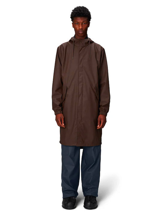 Rains Fishtail Winter Jacke Parka Brown