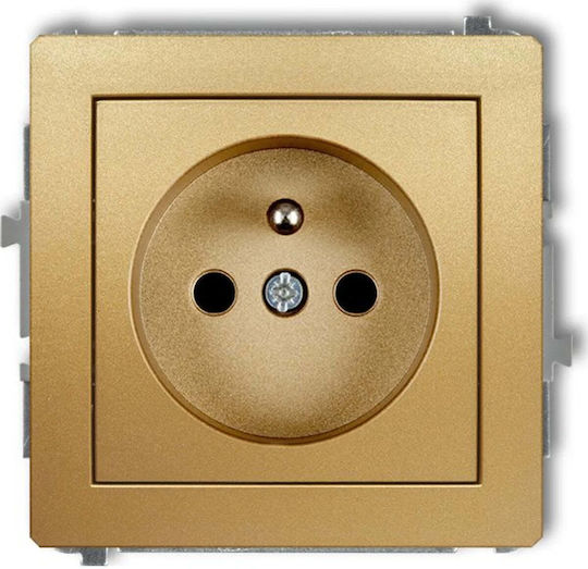 Neck Neck Deco Single Power Socket U 2p+z Slots 29dgp-1z