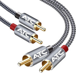 ATC 10m 2x RCA male Cable (02.008.0143) ATC 10m 2x RCA male Cable (02.008.0143)