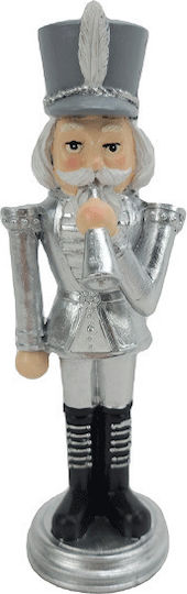 Christmas Nutcracker 21.5cm Silver