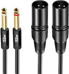 ATC 2 x XLR-Stecker - 2 x 6,3mm Stecker 2m 02.008.0138