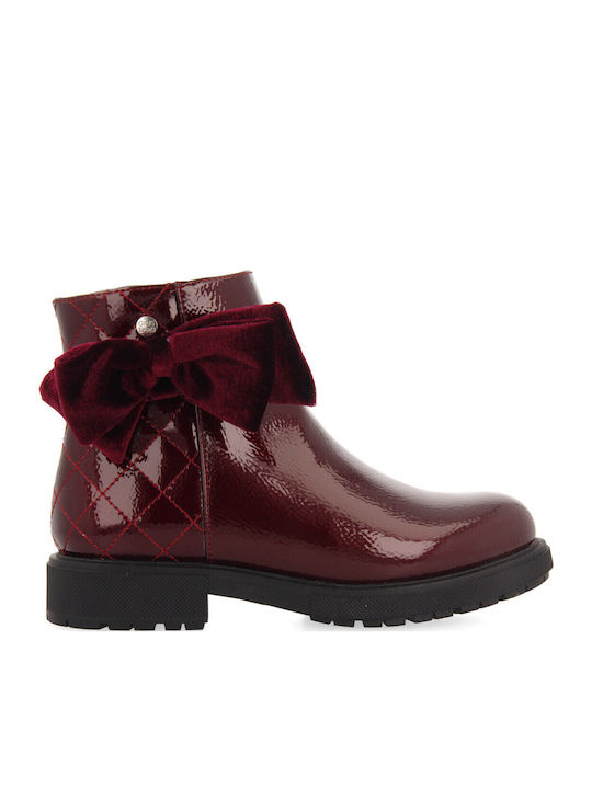 Kinderstiefel mit Reißverschluss Burgundisch