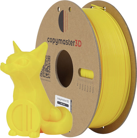 Copymaster3D PETG 3D Принтер Филамент 1.75мм Жълт 1кг 1бр Макарa