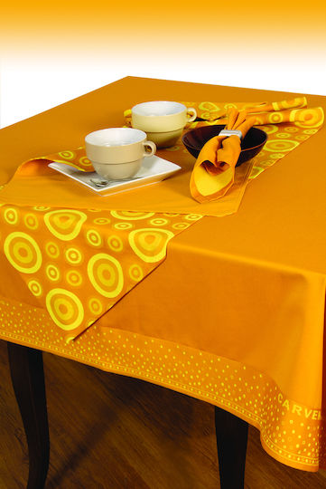 Carven Dining Napkin Set 4 Pieces Orange 45x45cm