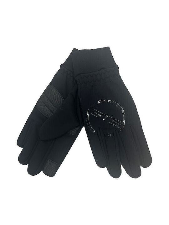 GTS Moda Italia Unisex Mănuși de schi și snowboard Negre GTS Moda Italia Unisex Mănuși de schi și snowboard Negre