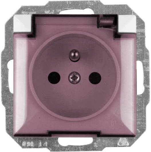 Opal Socket Grounding Smoke Flap Opal Perla White