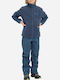Kids Cardigan Fleece Blue Coari