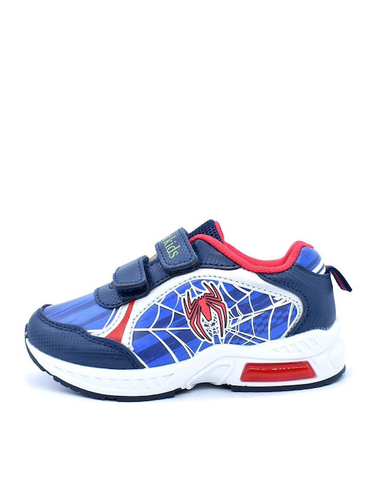 Kinder Sneakers Anatomisch mit Klettverschluss & Lichtern Blau