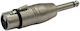 Onsei Ona-3182 Adapter XLR 3-polig Buchse auf 6,3 mm Klinkenstecker